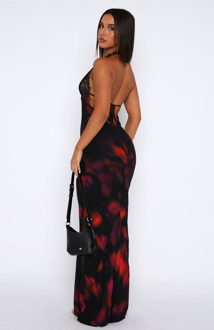 Floral Halter Maxi Dress