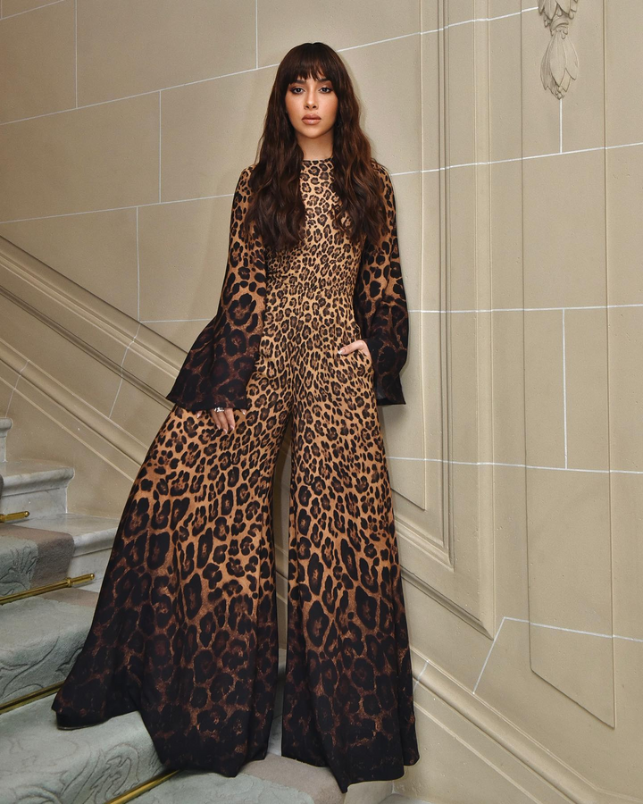 Leopard Print Wide Leg Jumpsuit