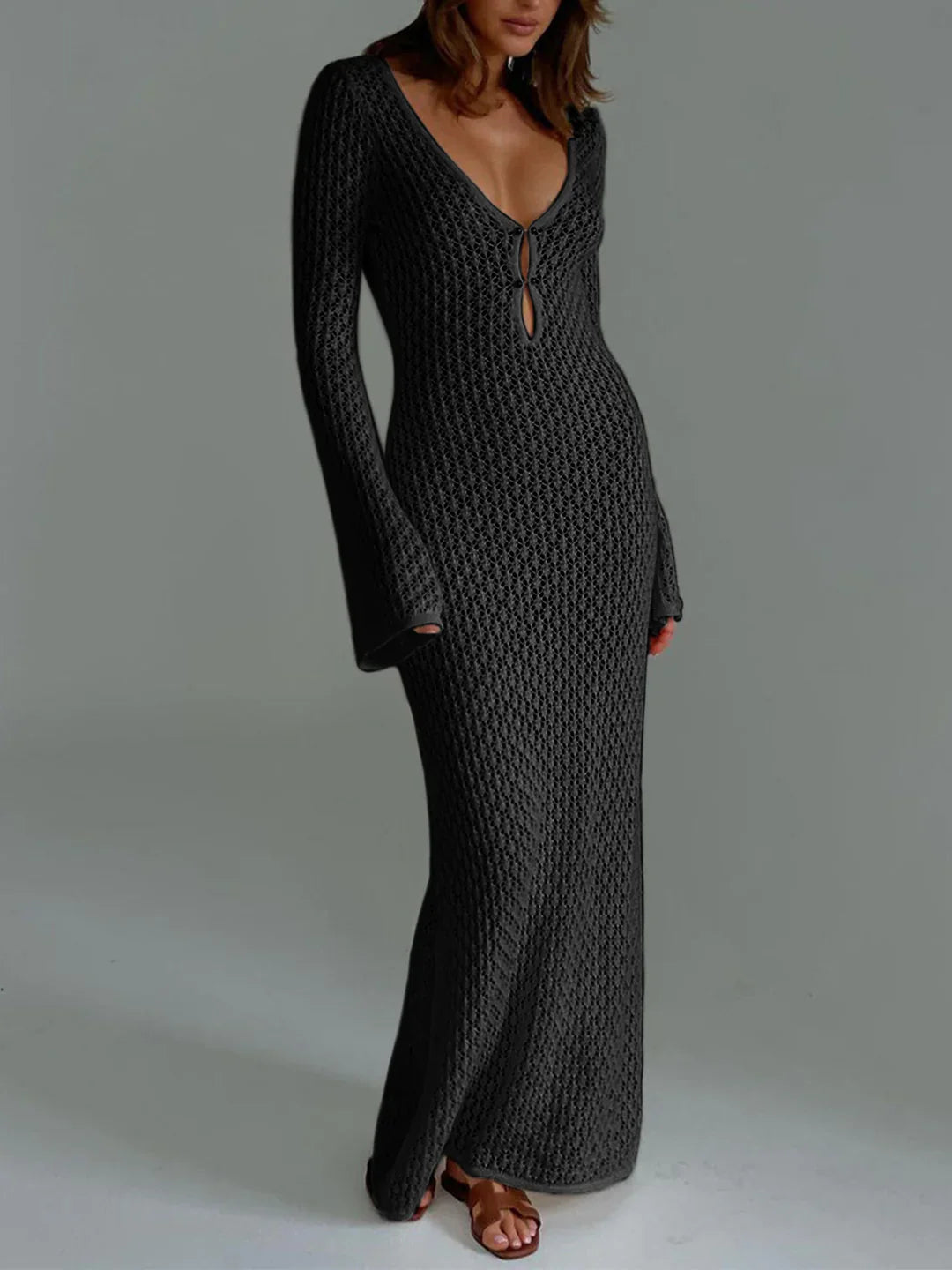 Crocheted maxi dress