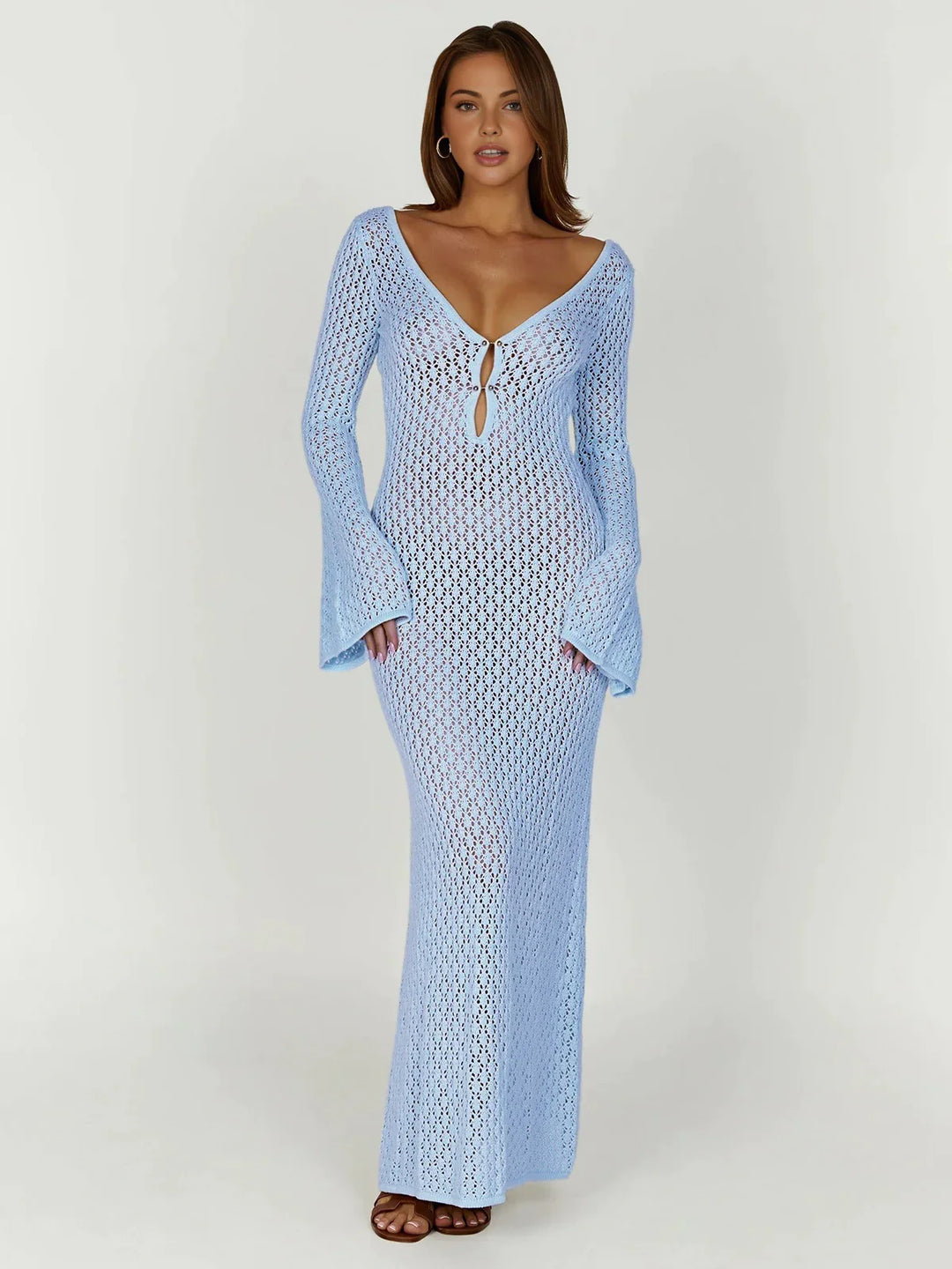 Crocheted maxi dress