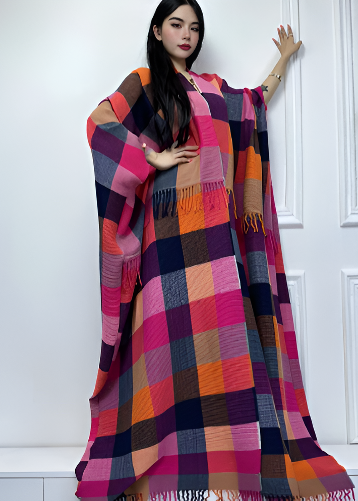 Retro Plaid Winter Coat