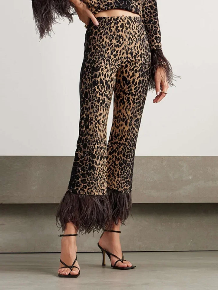 Leopard Print Winter 2-Piece Set