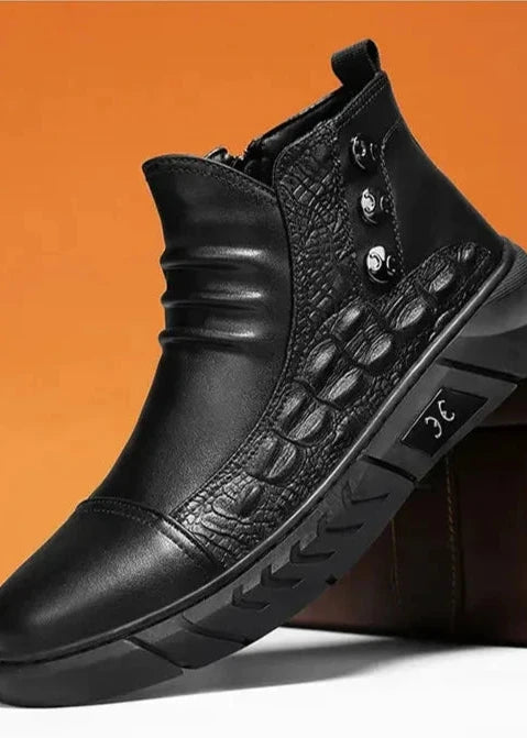 Comfortable Men's Zipper Boots