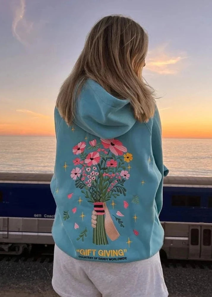 Sudadera con Capucha de Mariposa