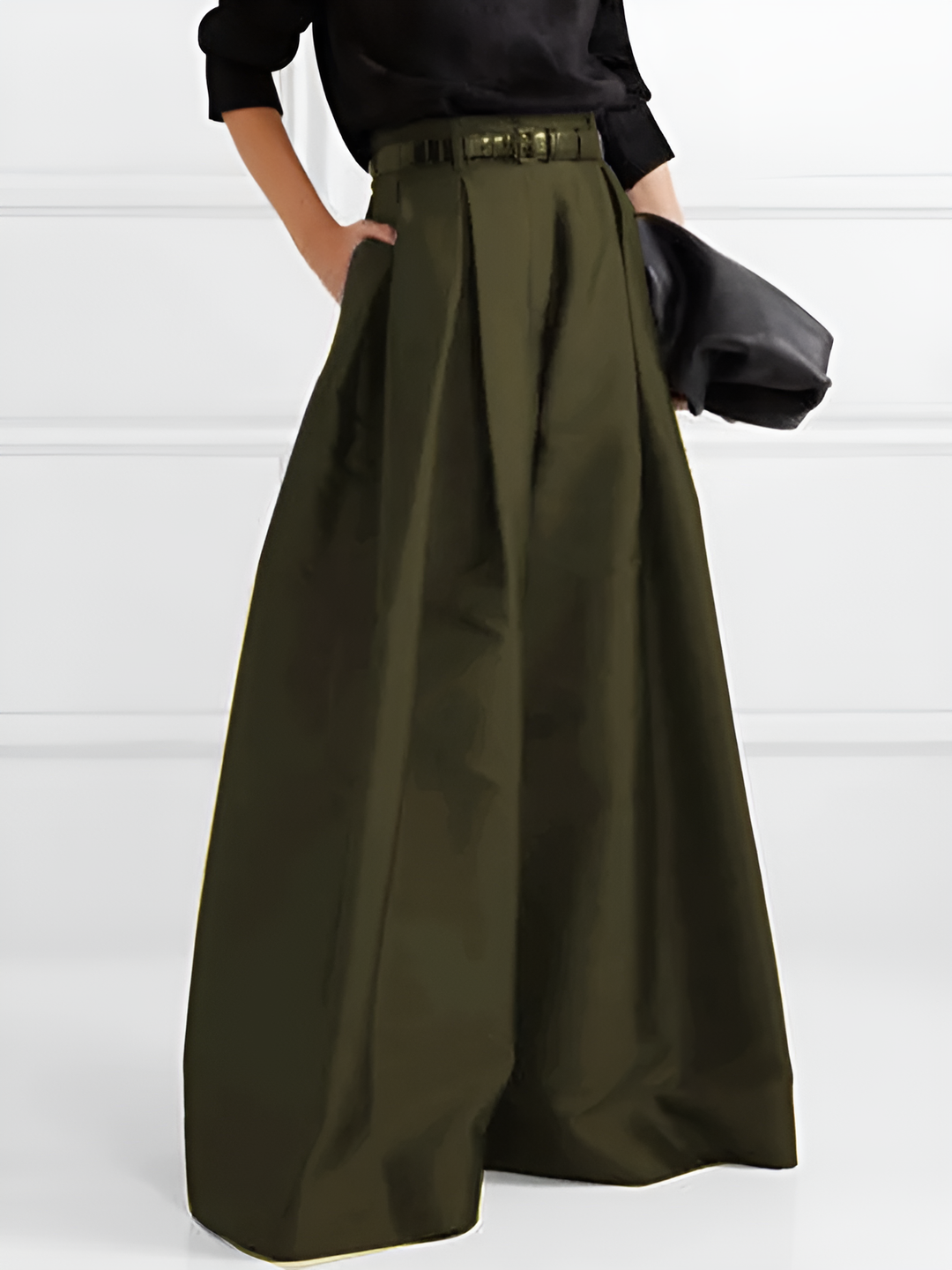 Oversized Wide-Leg High-Waist Pants