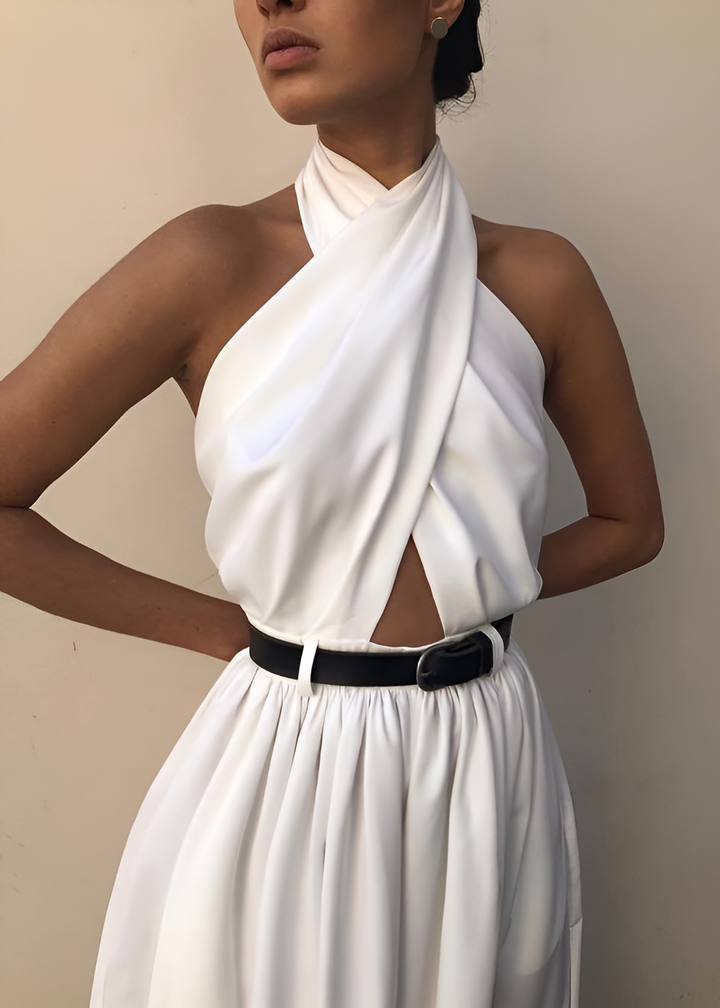 Chic Backless Halter Jumpsuit