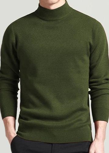 High Neck Slim Fit Lightweight Knitted Pullover