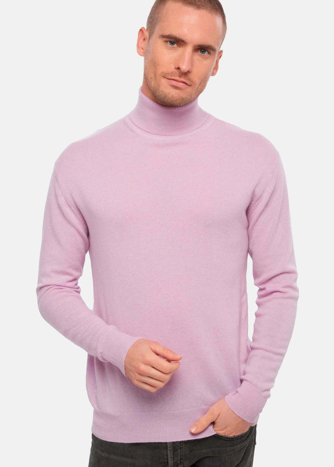 High Neck Slim Fit Lightweight Knitted Pullover