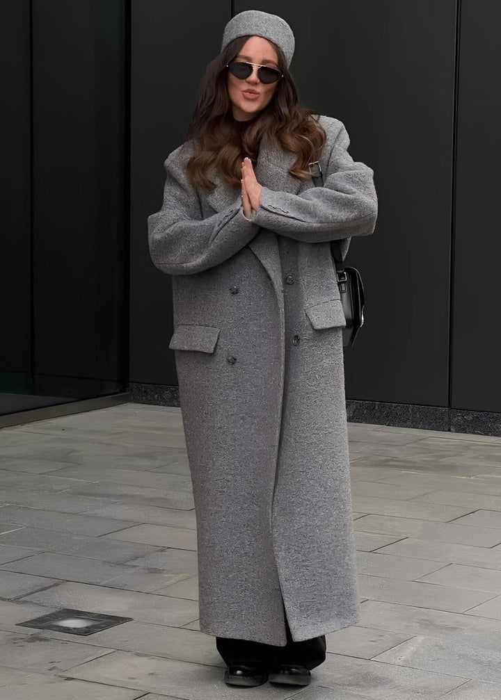 Double-Breasted Wool Coat