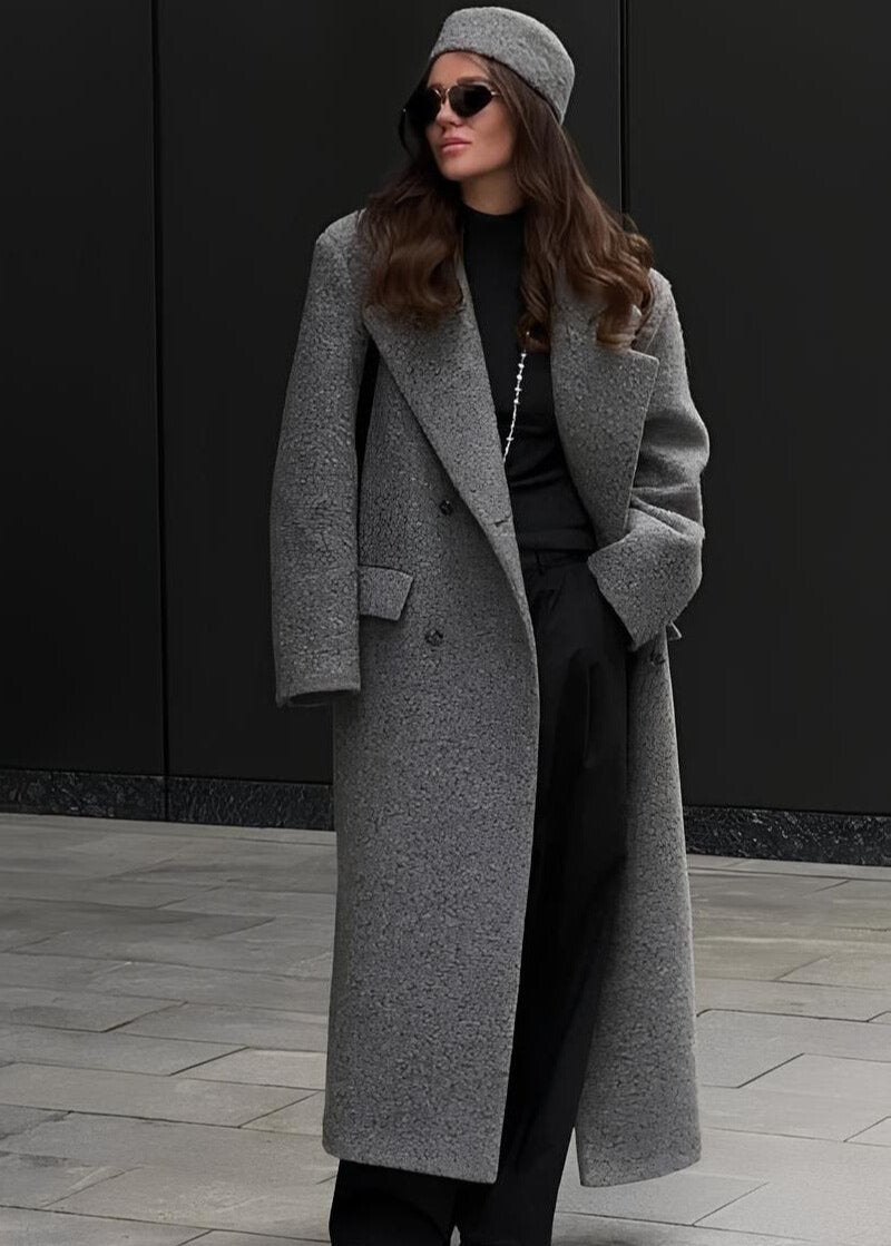 Double-Breasted Wool Coat