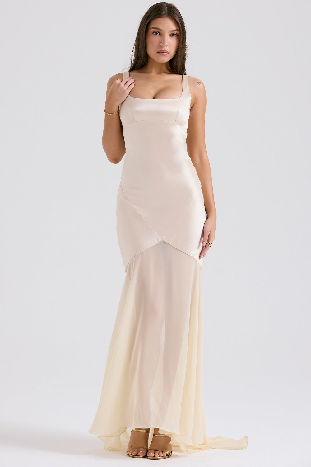 Slim Backband Wrapped Dress