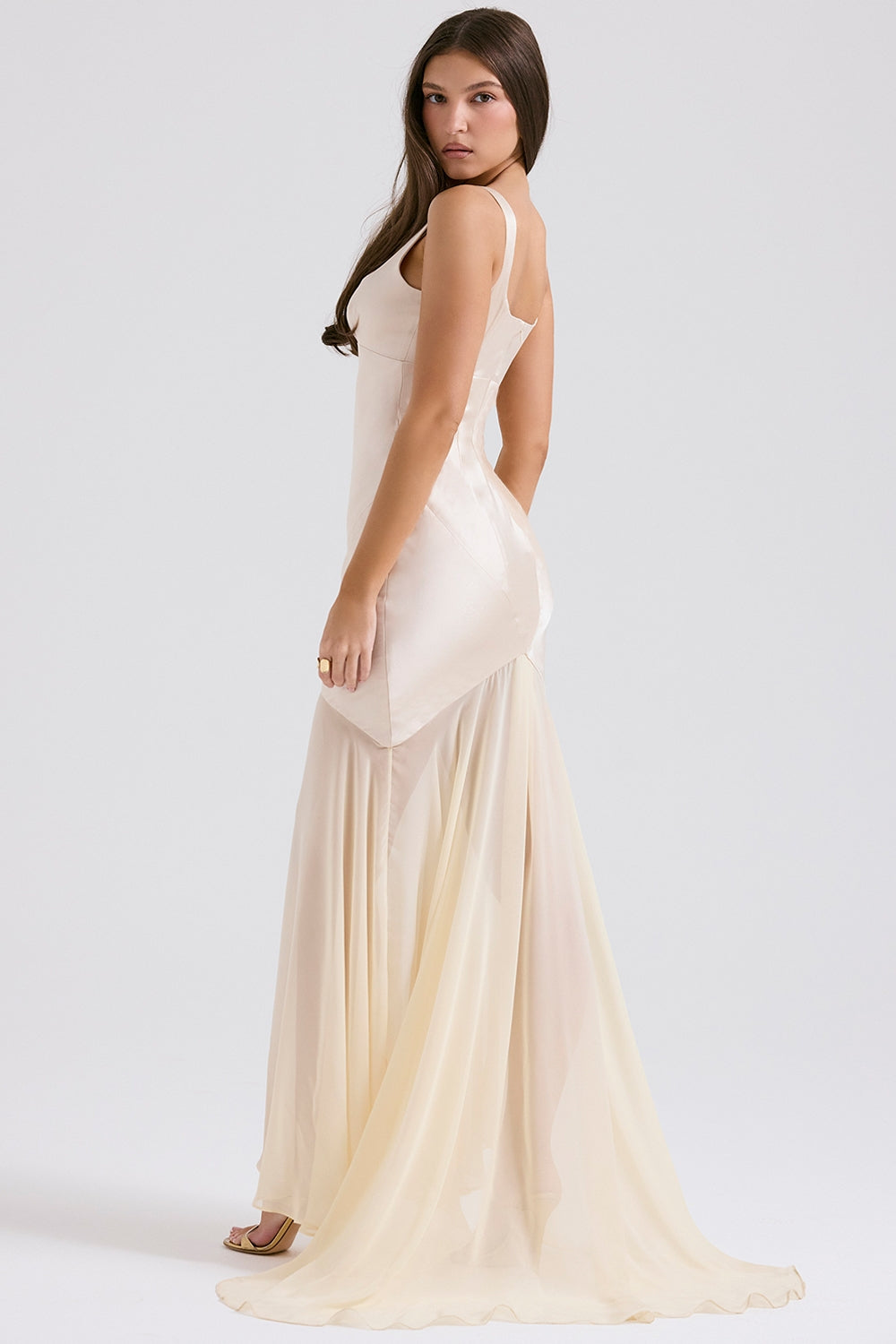 Slim Backband Wrapped Dress